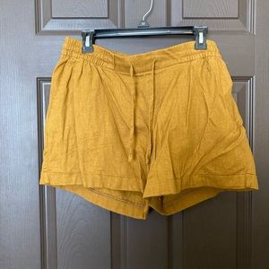 Mustard shorts